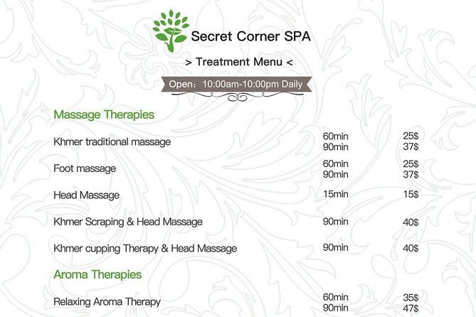 Siem Reap Luxurious Khmer Spa & Massages (Reservation ONLY) - Pickup That Fits a Busy Day