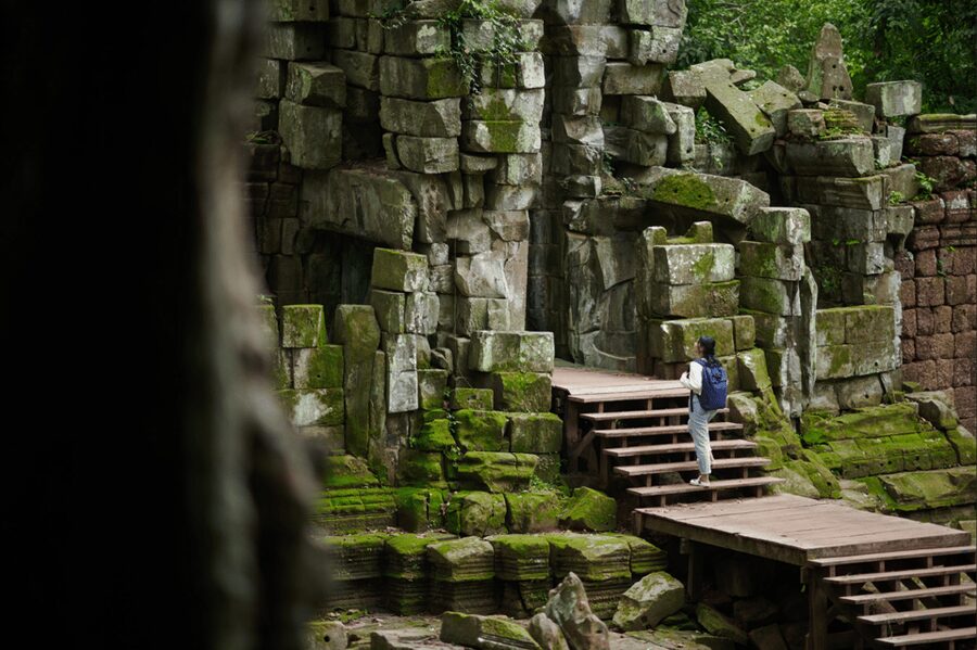 Siem Reap : Private Tuk-Tuk Tour of the Magnificent Temples. - Ta Prohm, where stone meets vegetation