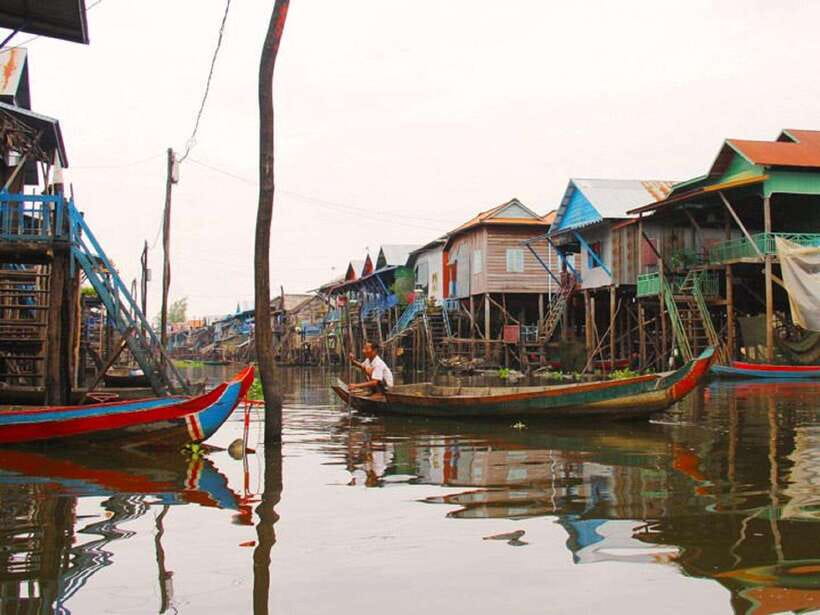 Siem Reap: Tonle Sap, Kampong Phluk & Floating Village Tour - Sunset over Tonlé Sap