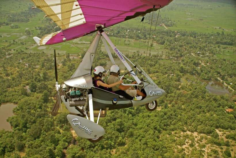 Sky Venture Microlight Siem Reap - The 15-minute tuk-tuk ride to the airfield