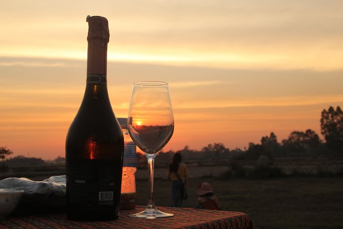 Sunset Dinner at Rice Paddy Fields - Meeting the Student English-Speaking Guide