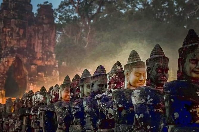 Ultimate Half Day Tour- Angkor Wat, Ta Promh and Bayon Temple - Angkor Thom’s South Gate and the giant faces