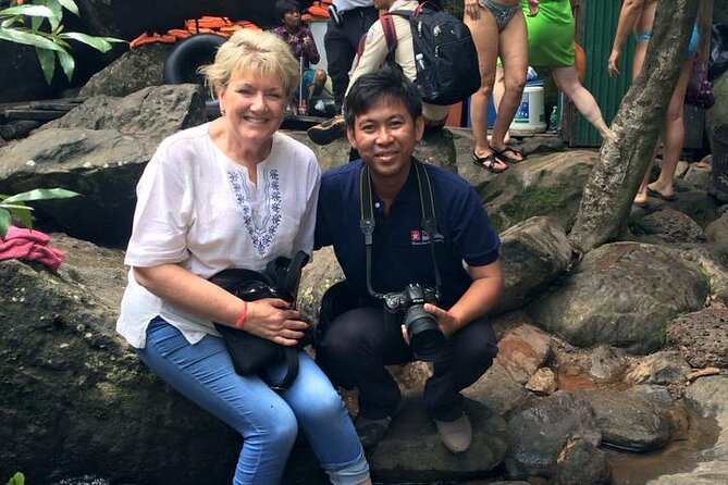Waterfall & River of 1000 Siva Linga- Kulen Mountain Private Tour - Preah Ang Thom and the reclining Buddha